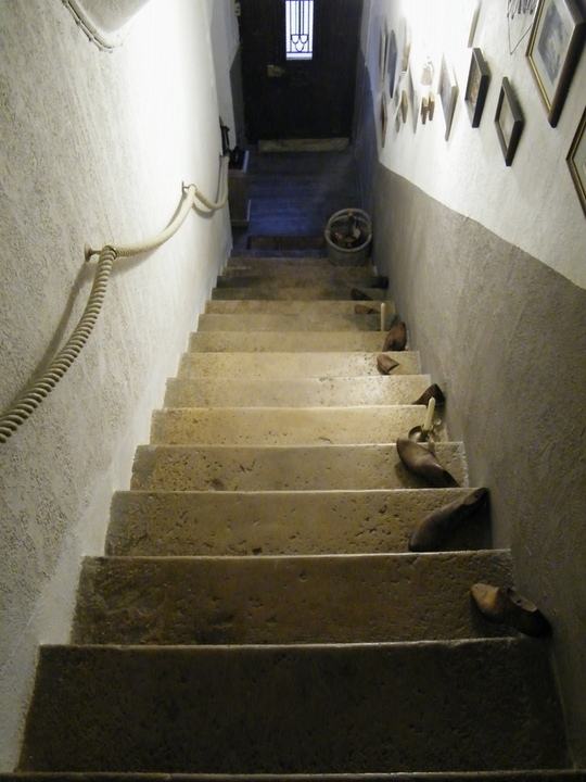 Restauration d'un escalier en pierre massive